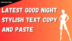 Good Night Stylish Text Copy And Paste