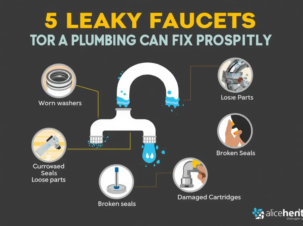 5 Causes of Leaky Faucets That a Plumber Near Me Can Fix Promptly 5 Causes of Leaky Faucets That a Plumber Near Me Can Fix Promptly 1