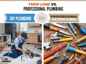 DIY Plumber vs Professional Plumber_ Which Should You Choose for Emergency Repairs_ comparison image showing both scenarios