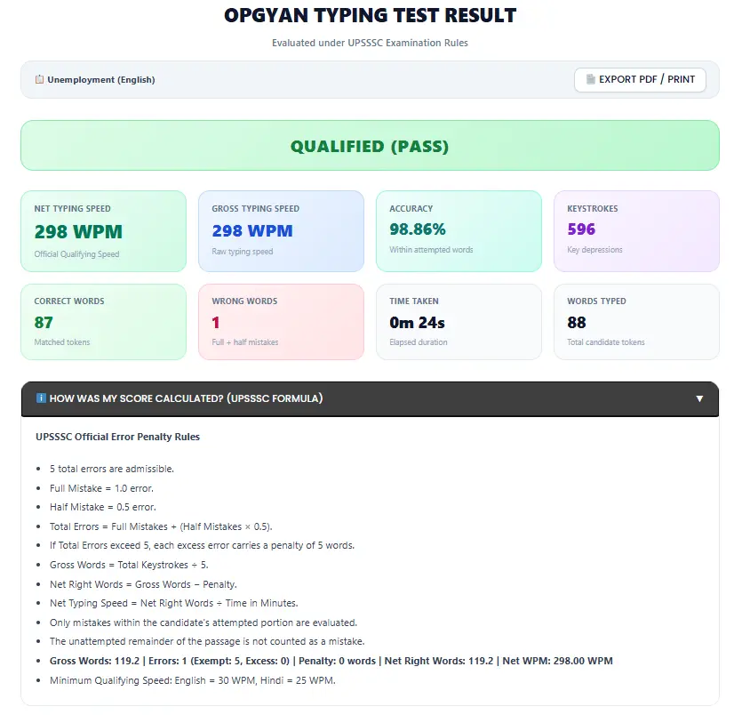 UPSSSC Junior Assistant Typing Test: Free Hindi & English Typing Software UPSSSC Junior Assistant Typing Test 2